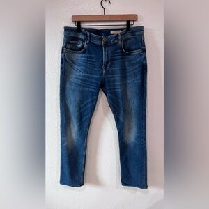 All Saints cigarette Dark Blue Slim Jeans